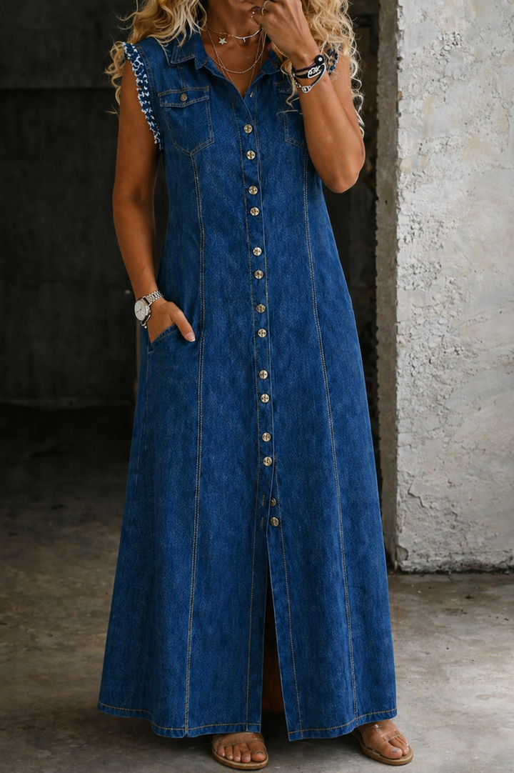Debora - Abito in jeans taglie comode