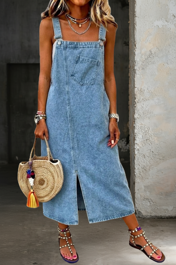Gabriella - Abito casual in denim con spalline