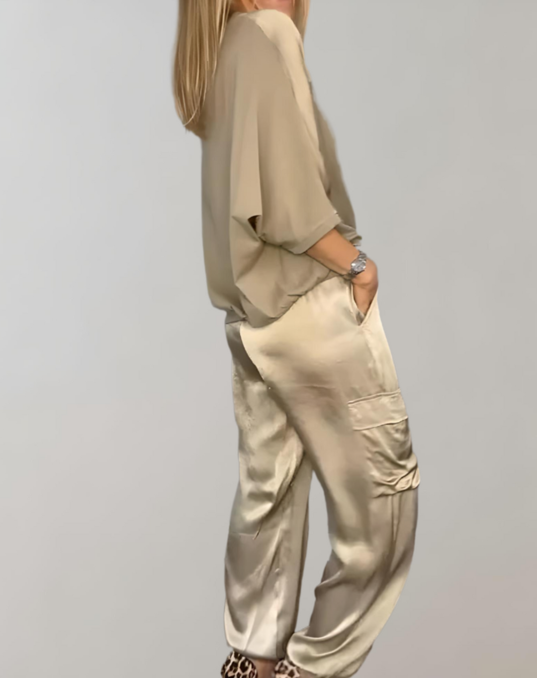 Nadia | Set Lounge Cargo in Seta