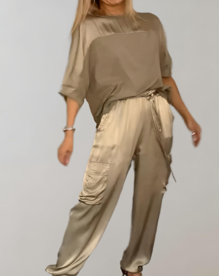 Nadia | Set Lounge Cargo in Seta
