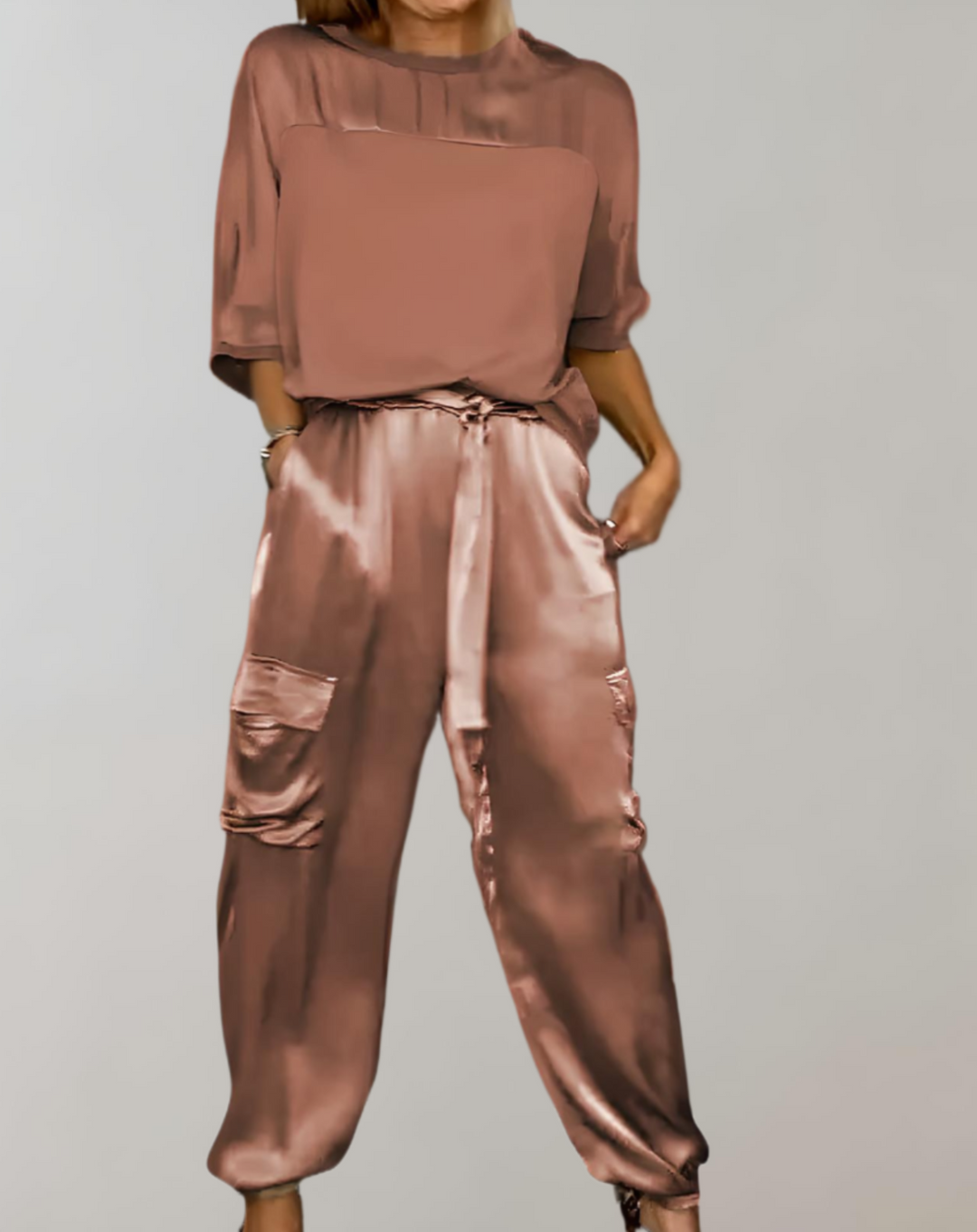 Nadia | Set Lounge Cargo in Seta