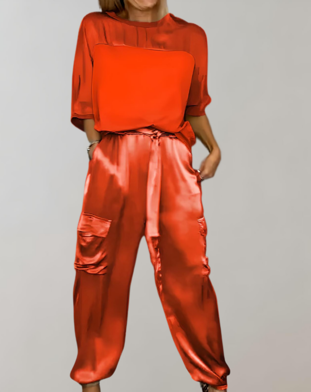 Nadia | Set Lounge Cargo in Seta