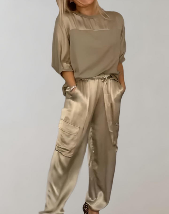 Nadia | Set Lounge Cargo in Seta