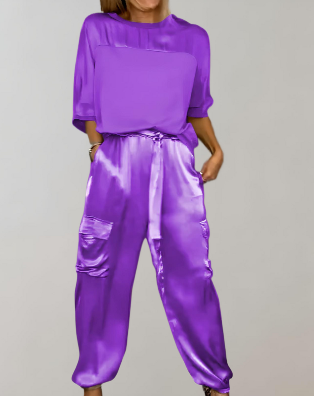Nadia | Set Lounge Cargo in Seta