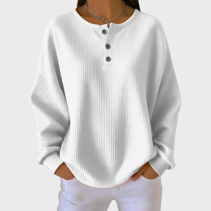 Elisabeth | Maglione in morbida maglia waffle