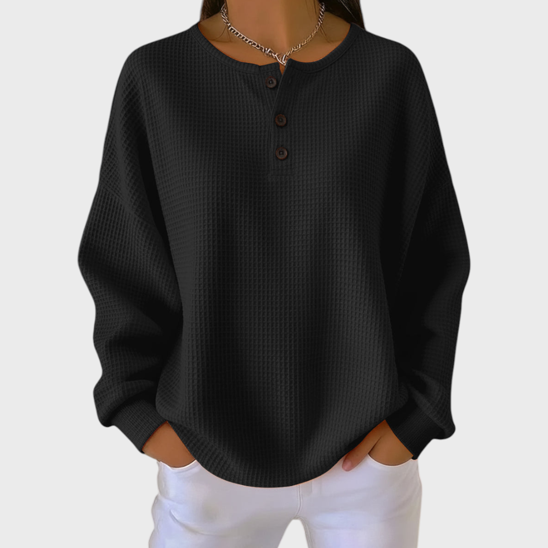 Elisabeth | Maglione in morbida maglia waffle