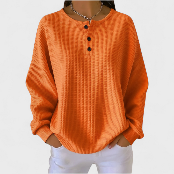 Elisabeth | Maglione in morbida maglia waffle