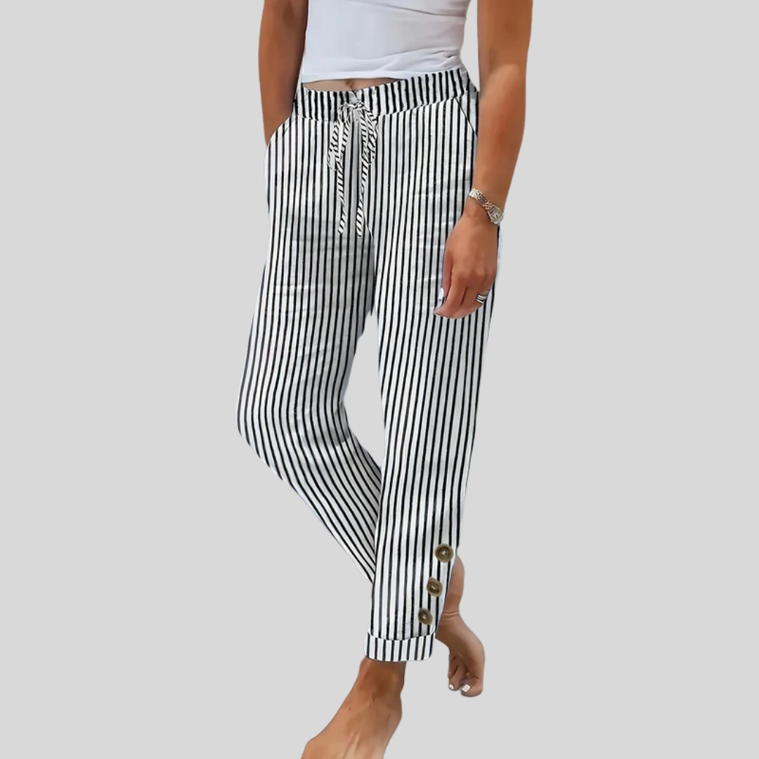 Elena | Pantaloni a Righe Casual