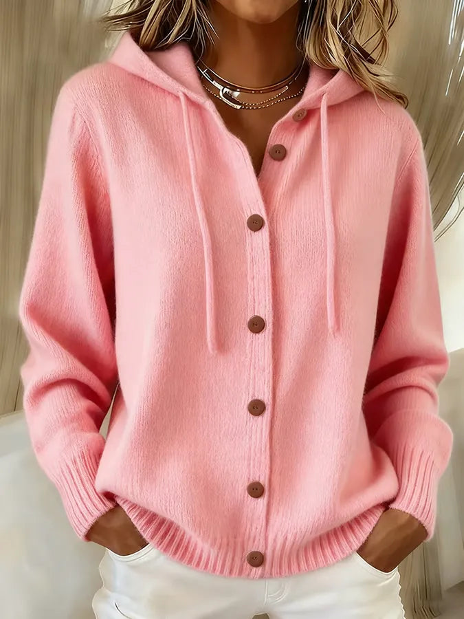 Lorena | Cardigan corto con cappuccio