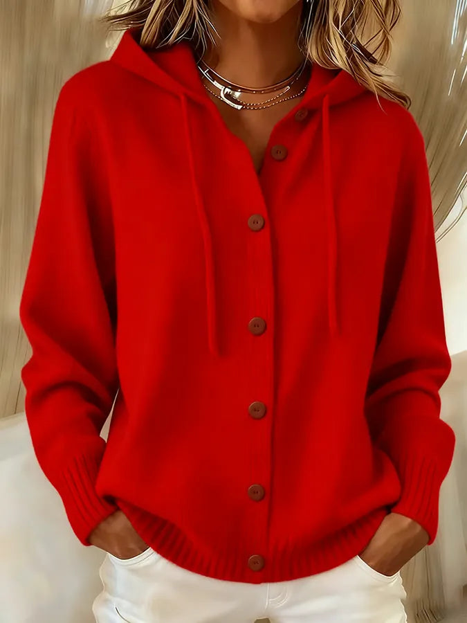 Lorena | Cardigan corto con cappuccio