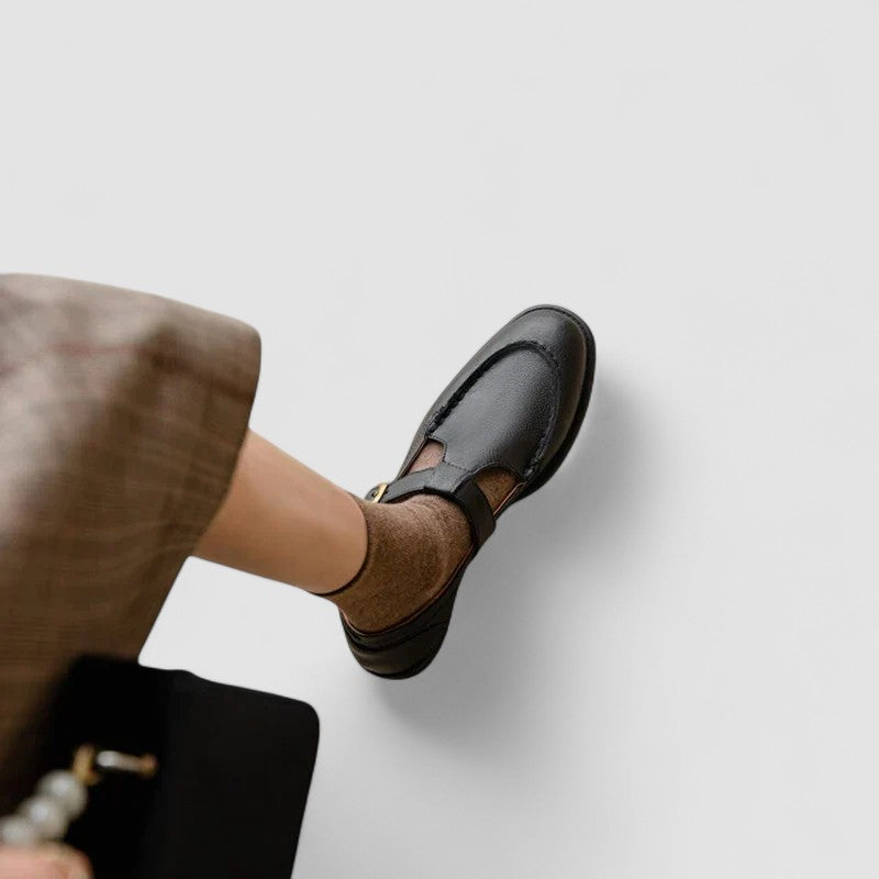 Stella | Scarpe Mary Jane ortopediche a punta quadrata