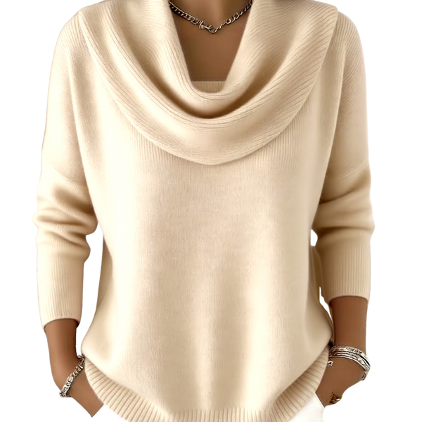 Vionne | Maglione con collo drappeggiato