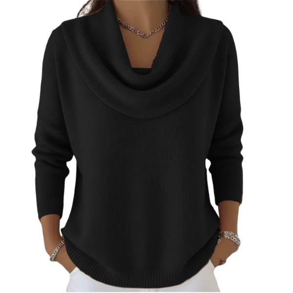 Vionne | Maglione con collo drappeggiato