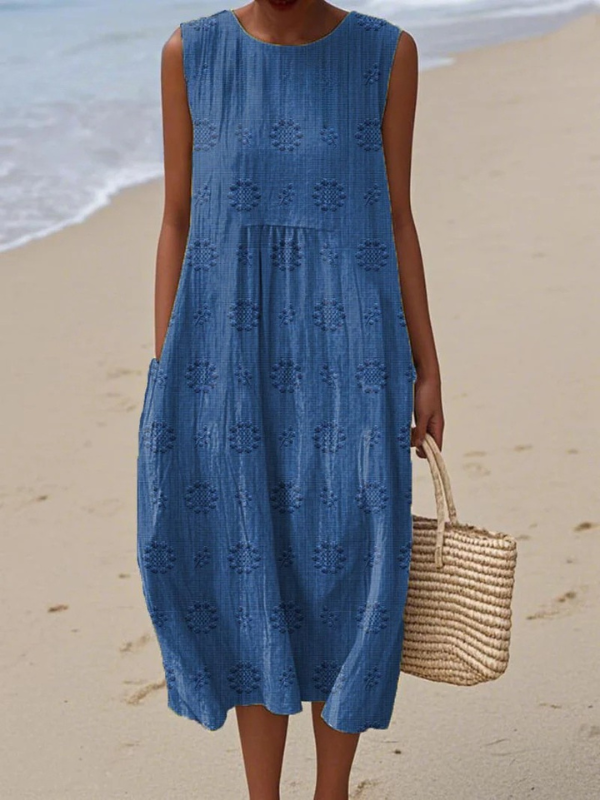 Greta | Sara Abito Midi Stampato