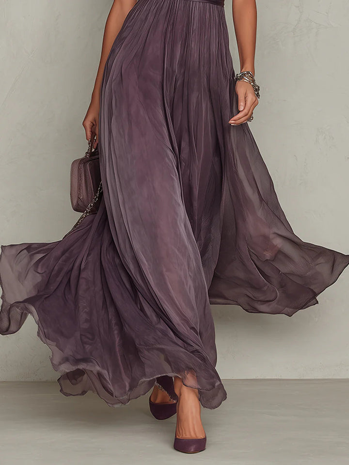Alma | Vestito Maxi Chiffon Vintage Elegante