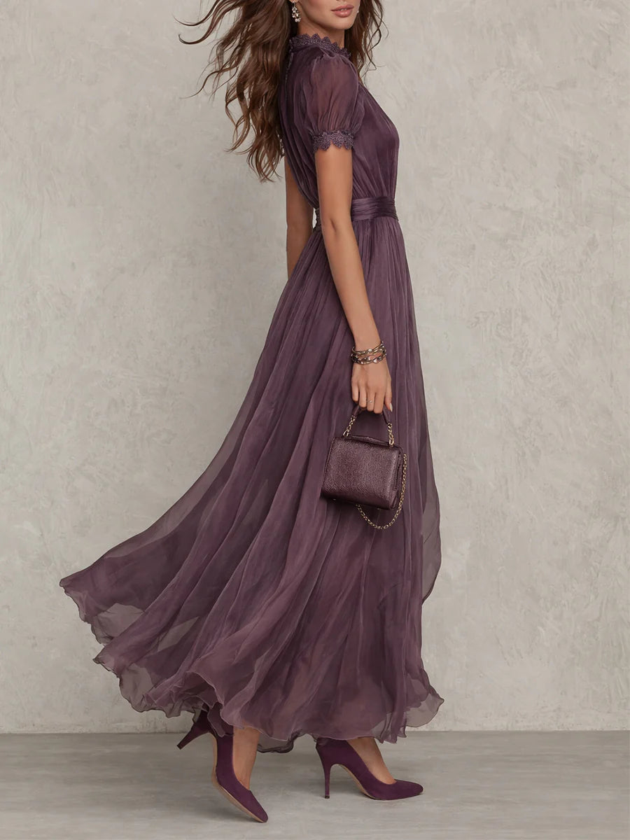 Alma | Vestito Maxi Chiffon Vintage Elegante