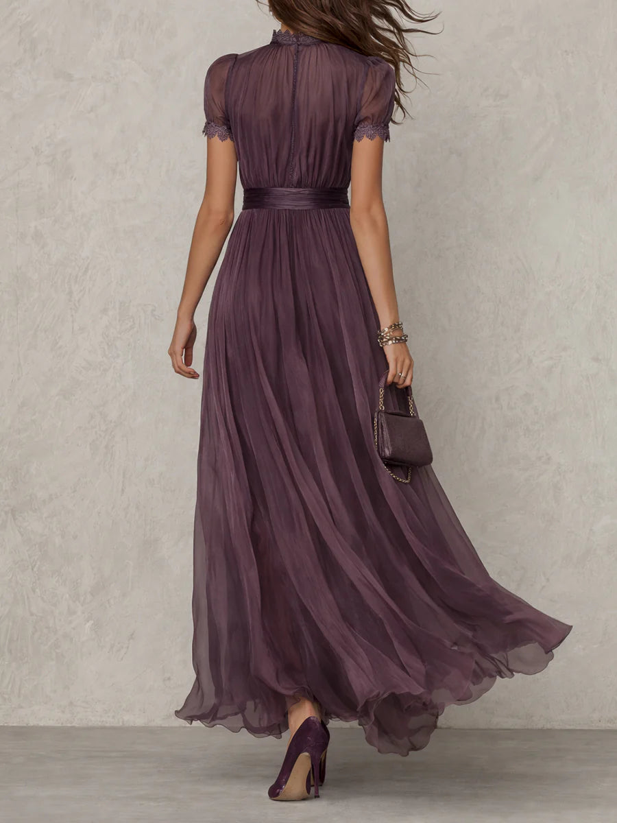 Alma | Vestito Maxi Chiffon Vintage Elegante