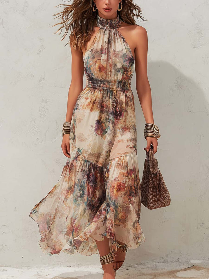 Maddalena | Abito Midi Dolce Floreale Vintage