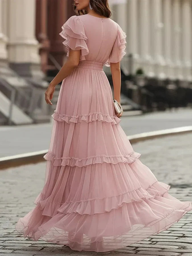 Louisa | Abito da Sposa Maxi Elegante Rosa Chiaro