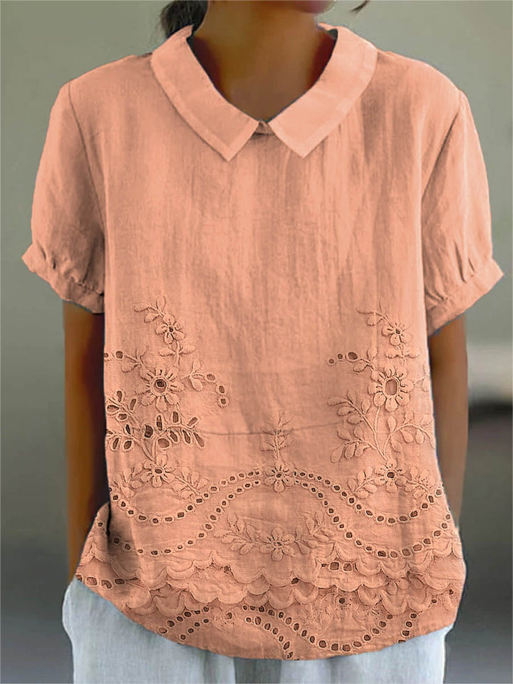 Valentina | Camicia Ricamata a Fiori