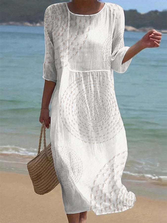 Allegra | Abito casual da donna ricamato