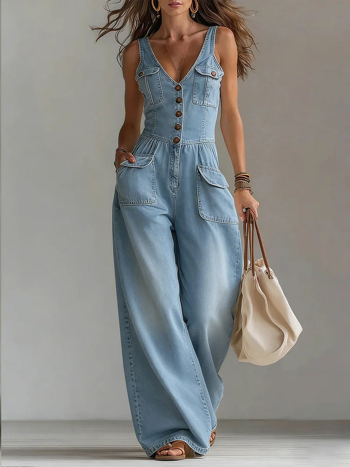 Gaia - Salopette casual in denim