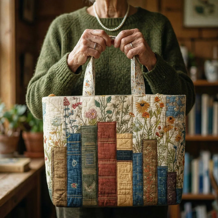 Sac Artisanal Matelassé - Libri e Fiori