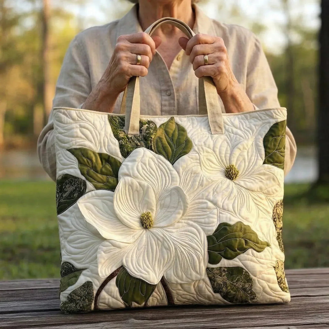 Borsa Artigianale Matelassé - Gigli Bianchi Eleganti