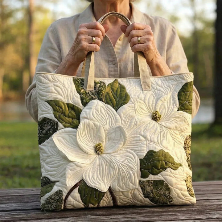 Borsa Artigianale Matelassé - Gigli Bianchi Eleganti