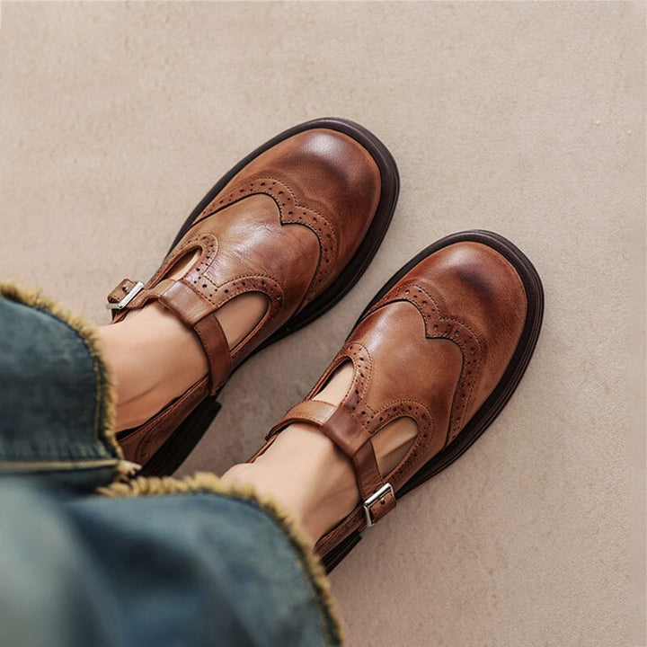 Mattea - Eleganti Mary Jane Realizzate In Pelle