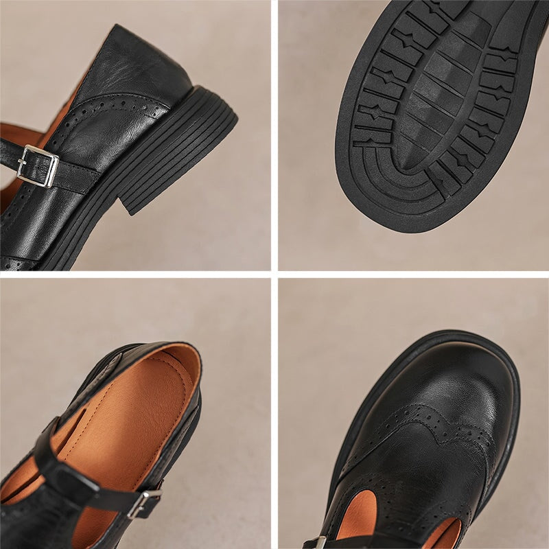Mattea - Eleganti Mary Jane Realizzate In Pelle