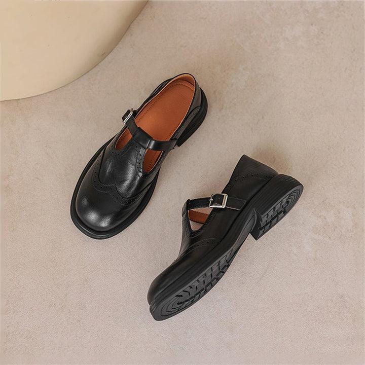 Mattea - Eleganti Mary Jane Realizzate In Pelle