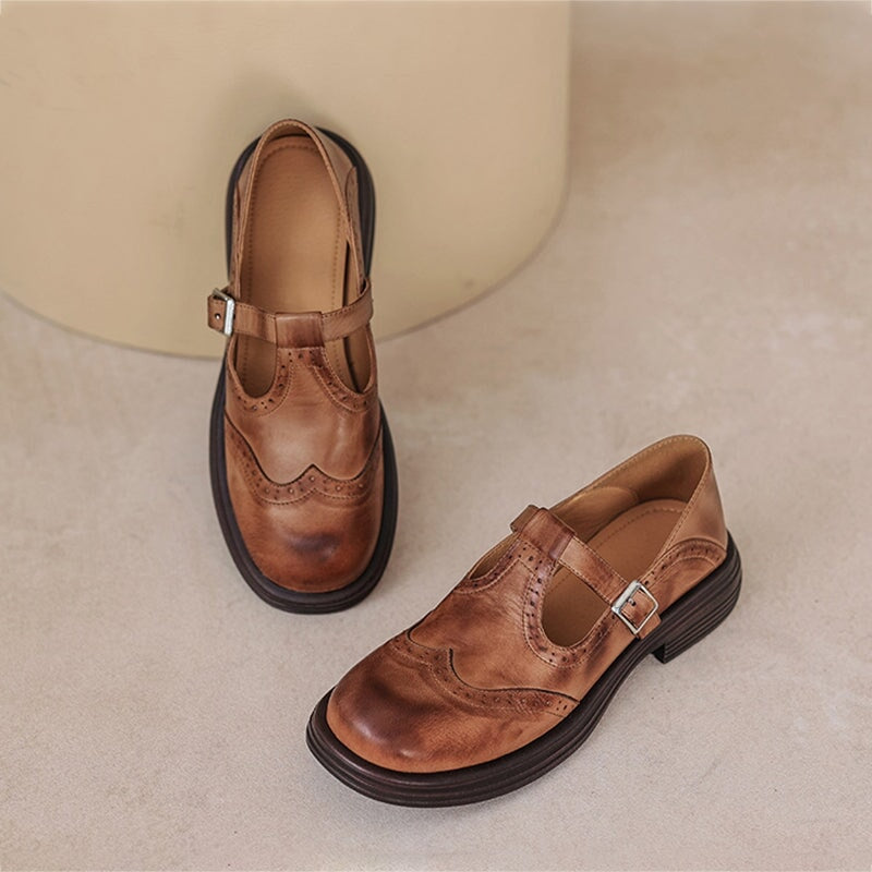 Mattea - Eleganti Mary Jane Realizzate In Pelle