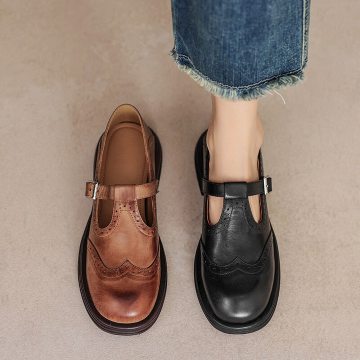 Mattea - Eleganti Mary Jane Realizzate In Pelle