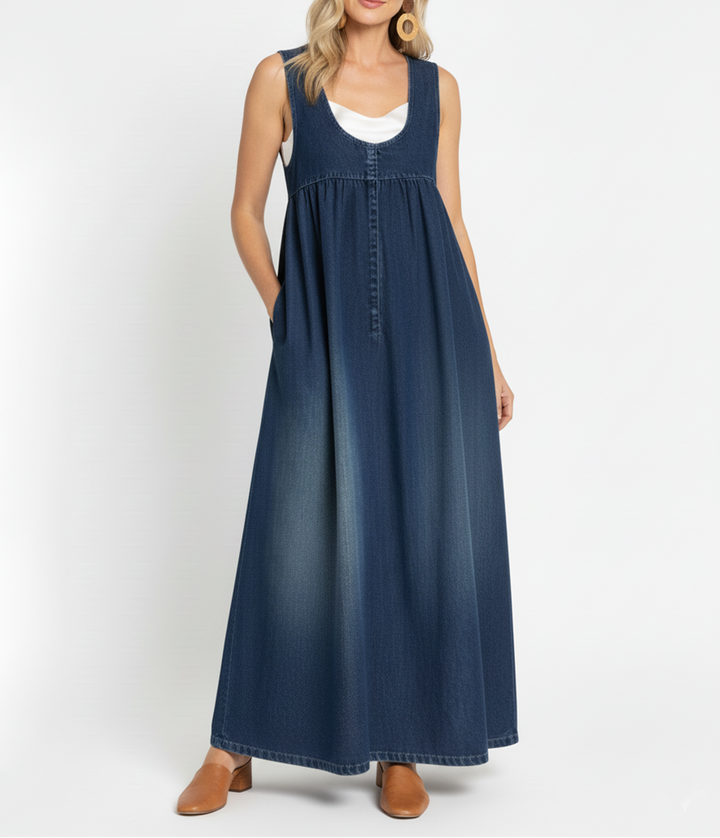 Veronica - Maxi abito in denim vintage