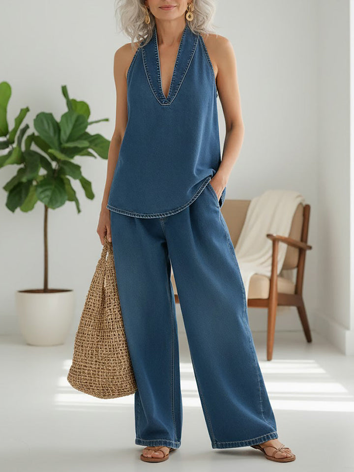 Vittoria - Completo due pezzi in denim
