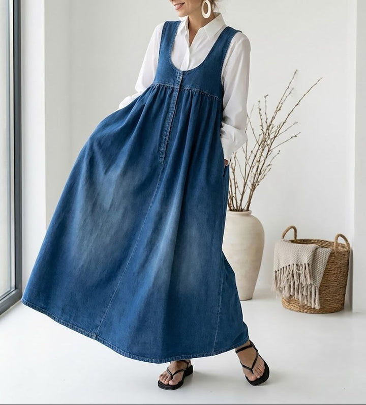 Veronica - Maxi abito in denim vintage
