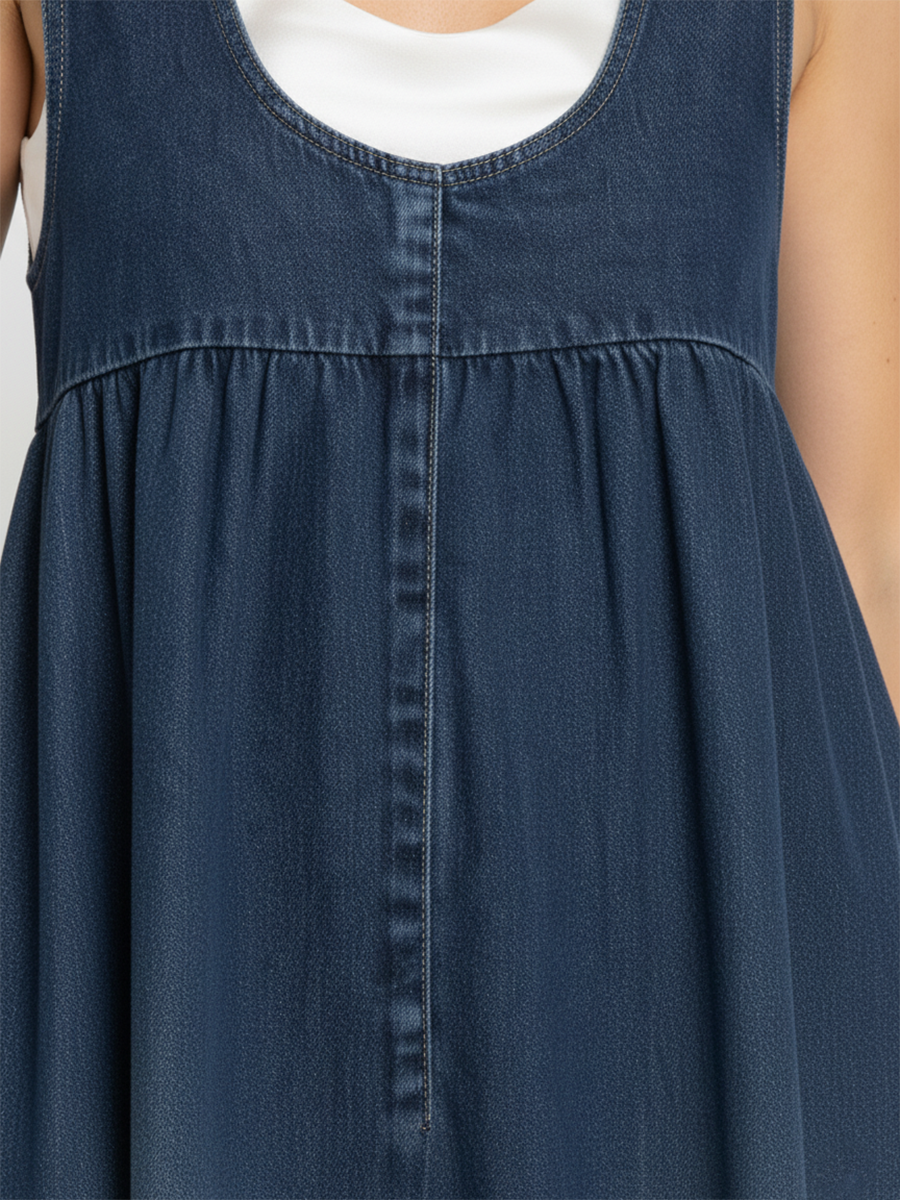 Veronica - Maxi abito in denim vintage