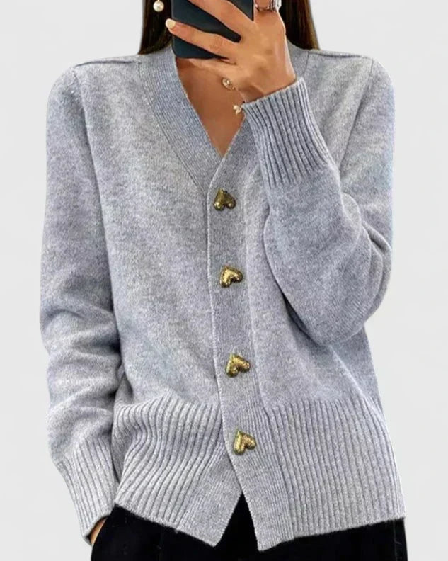 Eleonora | Cardigan con bottoni a cuore