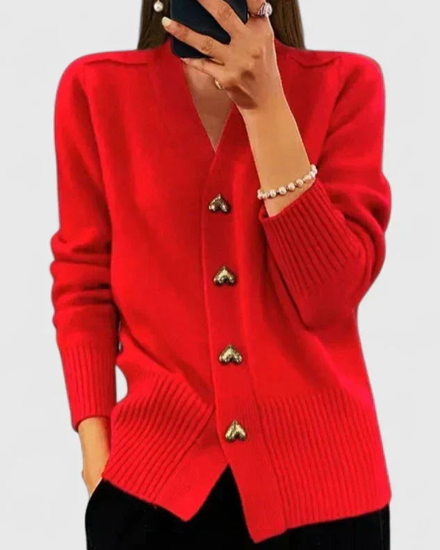 Eleonora | Cardigan con bottoni a cuore