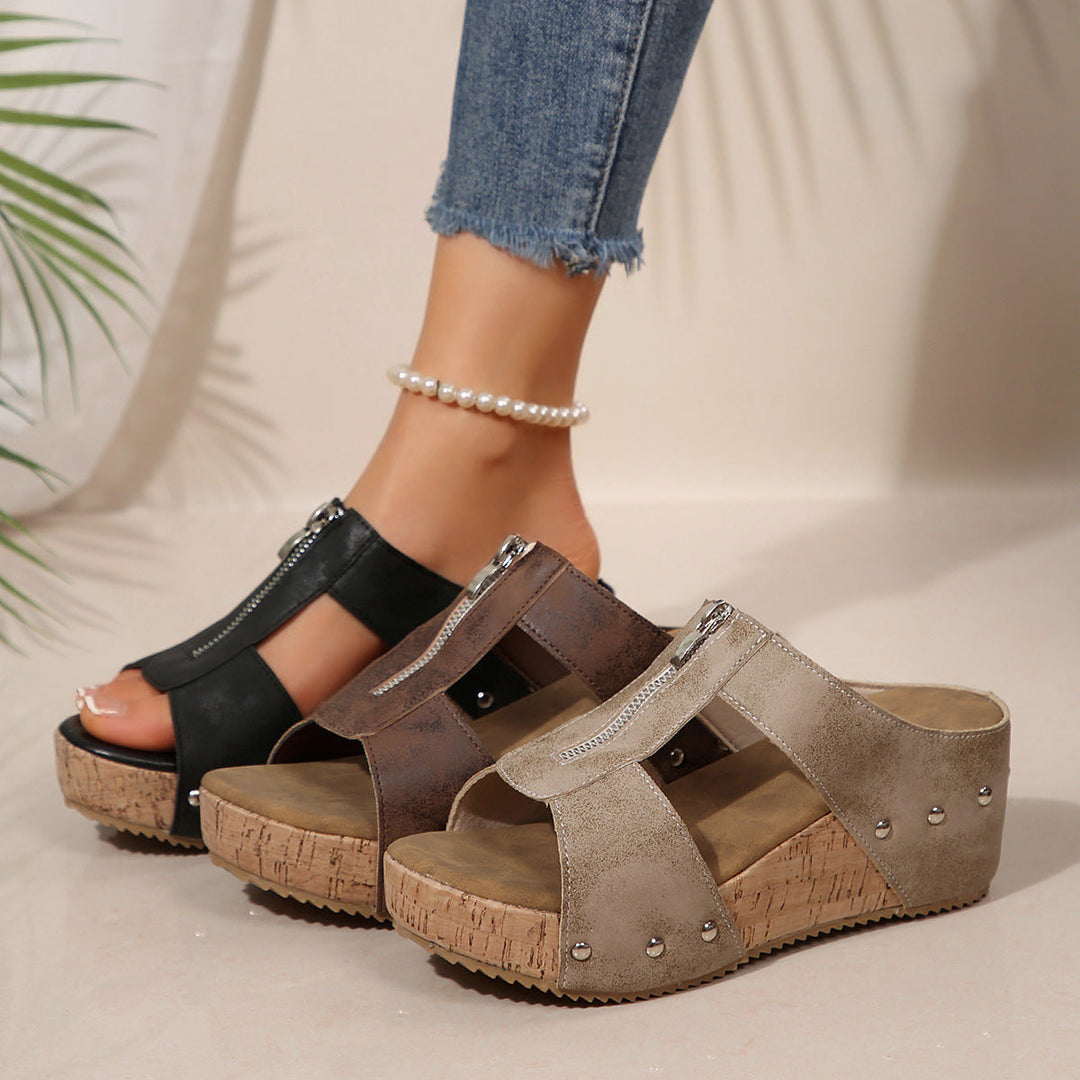 Mariella | Sandali con zeppa di tendenza